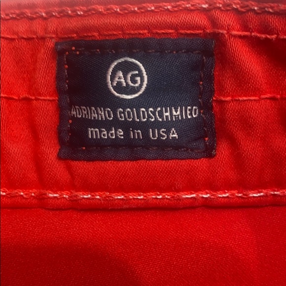 🍒♥️ AG Adriano Goldschmied The Farrah Skinny Crop, Sz 28 Red ♥️🍒 - Picture 5 of 8